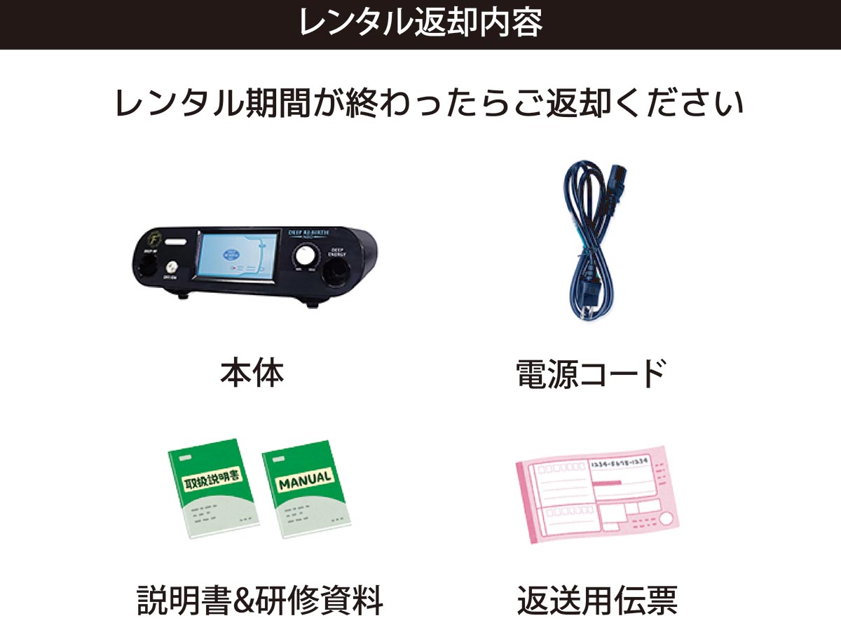 レンタル返却内容